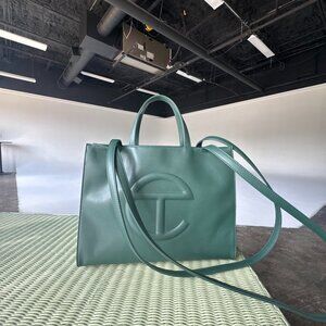 Telfar Medium Shopping Bag in Dark Olive